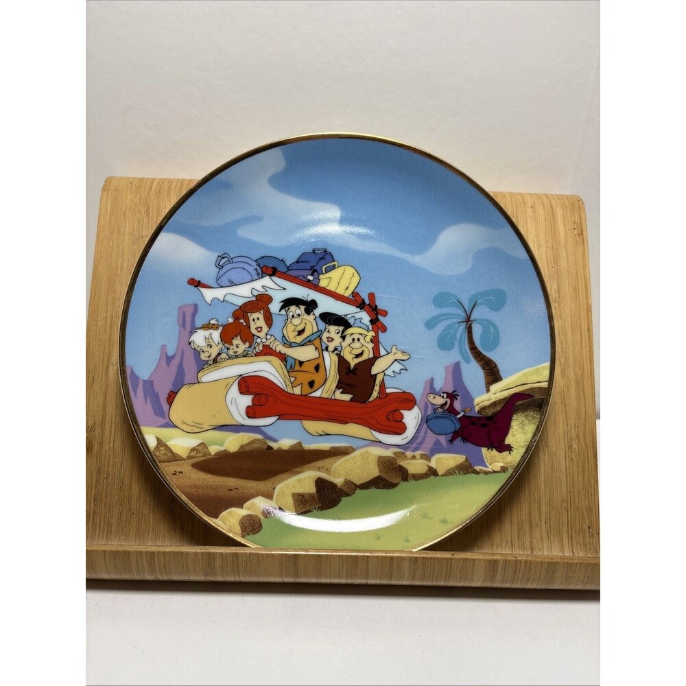 Vtg Flintstones Limited Edition Plate 1992 Franklin Mint Porcelain Hanna Barbera